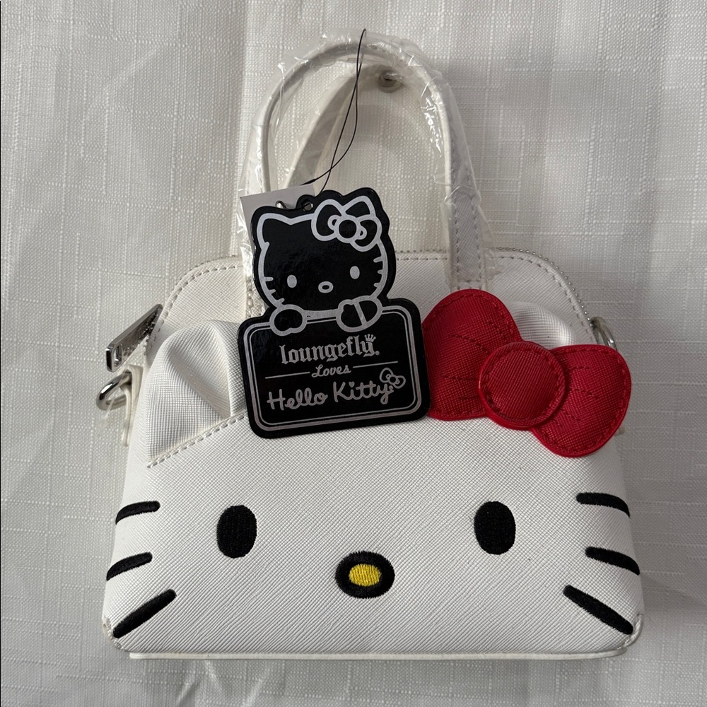 Loungefly Hello Kitty White and Red Mini Bag